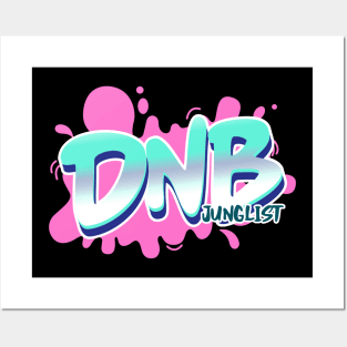 DNB - Junglist Splat (Pink) Posters and Art